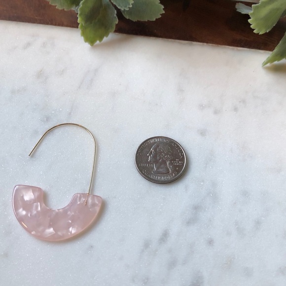 The Juliette - Resin Crescent Hoop - Picture 3 of 3